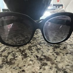 Coach HC8158 Sunglasses, Black/Grey Gradient, 58 mm