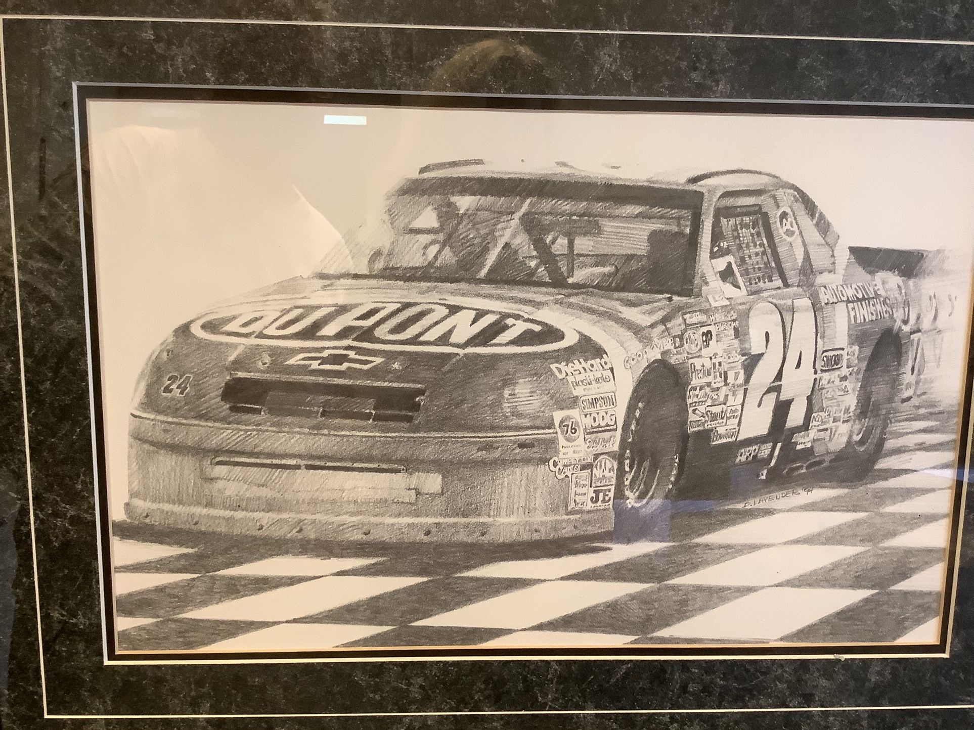 Nascar Jeff Gordon Lithograph