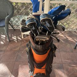 Full Set Golf Clubs Adams IdeaTech, Hybrid Irons, Woods And Putter.
