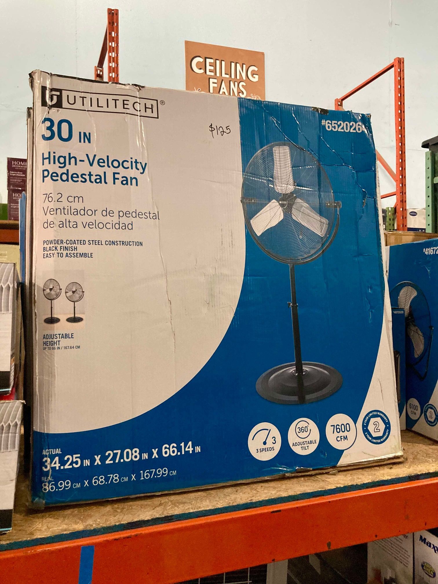 30in Pedestal Fan