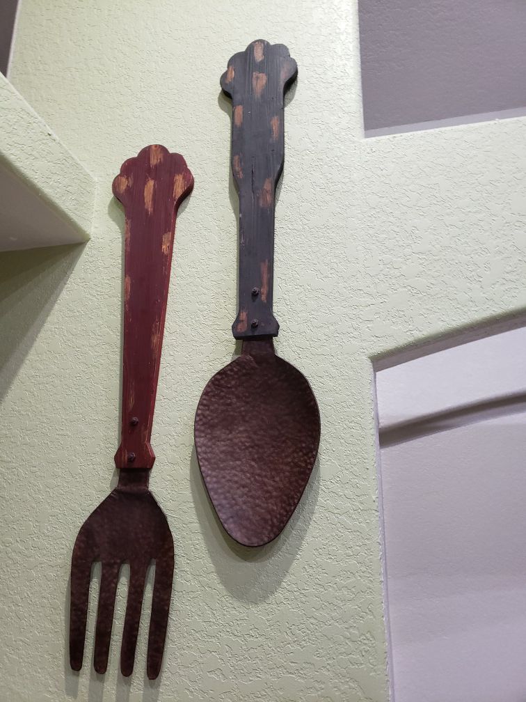 Antique spoon and fork