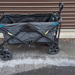 The Mac Sports XL Collapsible Folding All-Terrain Beach Utility Wagon Cart
