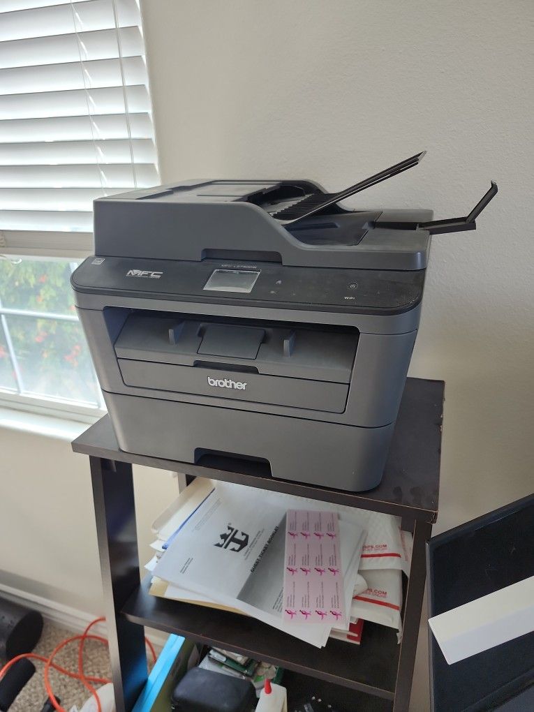 brother mfc-l2740dw printer double sided scan and print copy w 4 extra cartridges