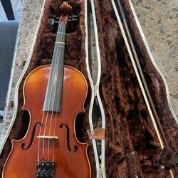Johann GEORG Kessler Copy of Antonius Stradivarius Violin w/Bow & Case. Please read. I am not musically inclined so I don’t play/Test musical instrume