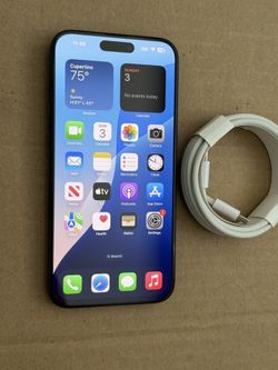 Iphone 15 Pro Max 256gb Blue Factory Unlocked Smartphone 87% battery Att Tmobile GSM WORLDWIDE
