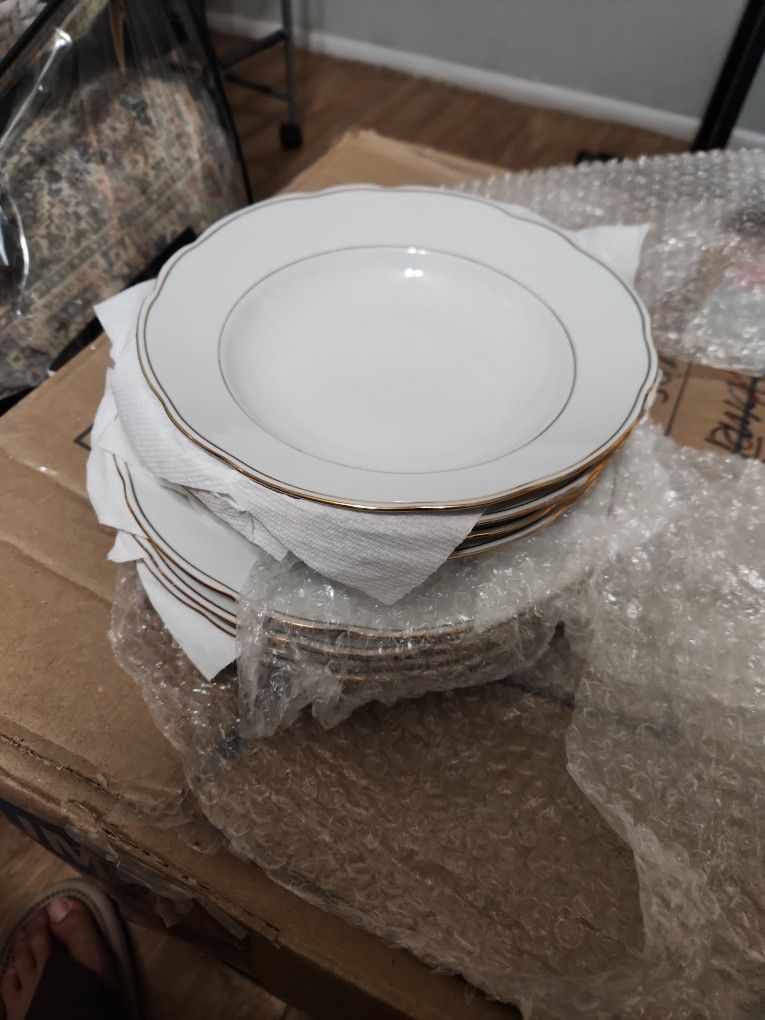 Gold Rimmed Plates