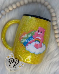 Care Bears Cup Of Cheer 15 0z Custom Glitter Mug 