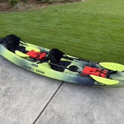 ** Malibu Two Ocean Kayak (tandem sit-on-top) for sale - incl. EXTRAS - (East Cobb)