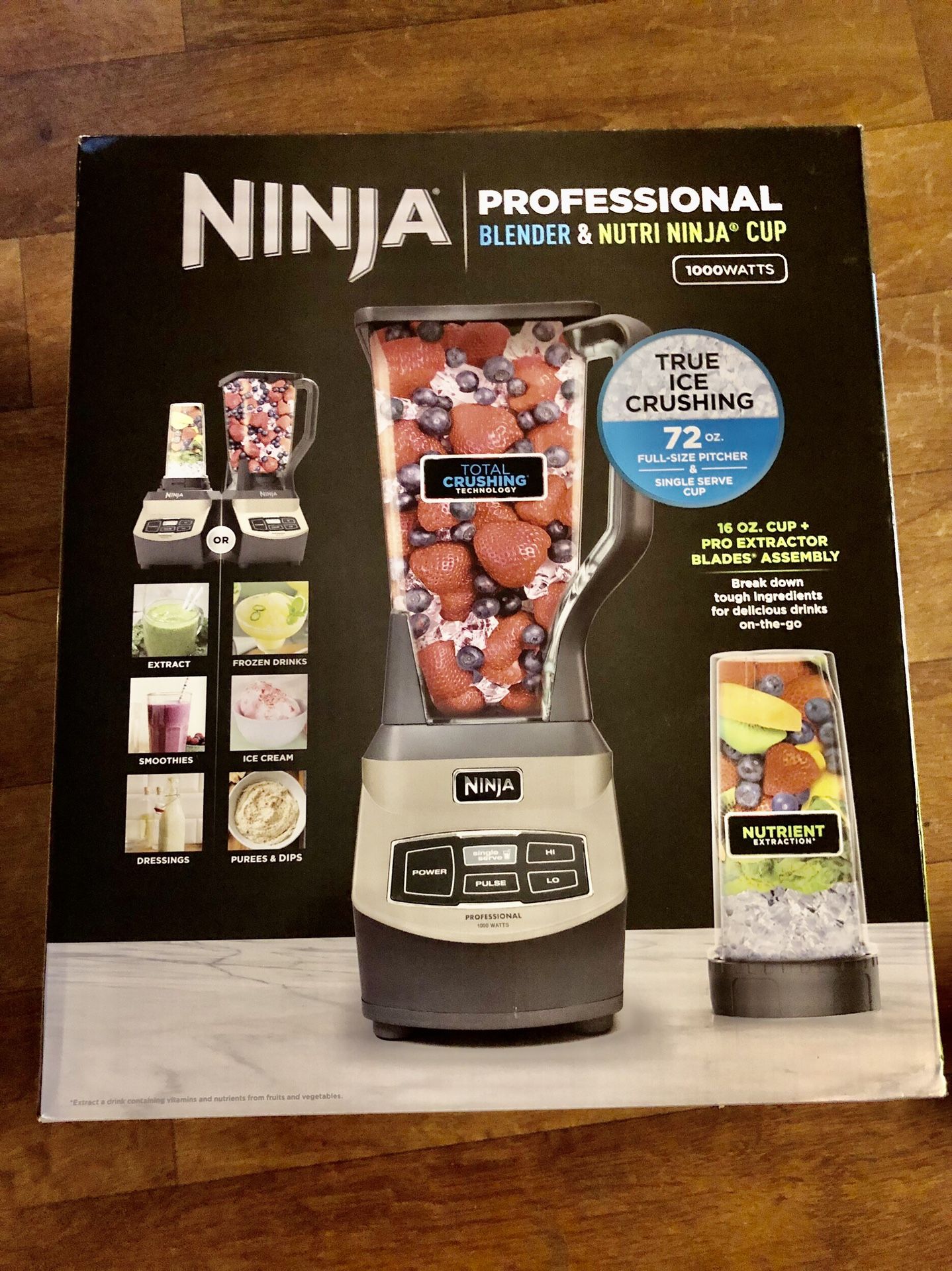 NEW Ninja Professional Blender & Nutrí Ninja Cup 1000W Blender