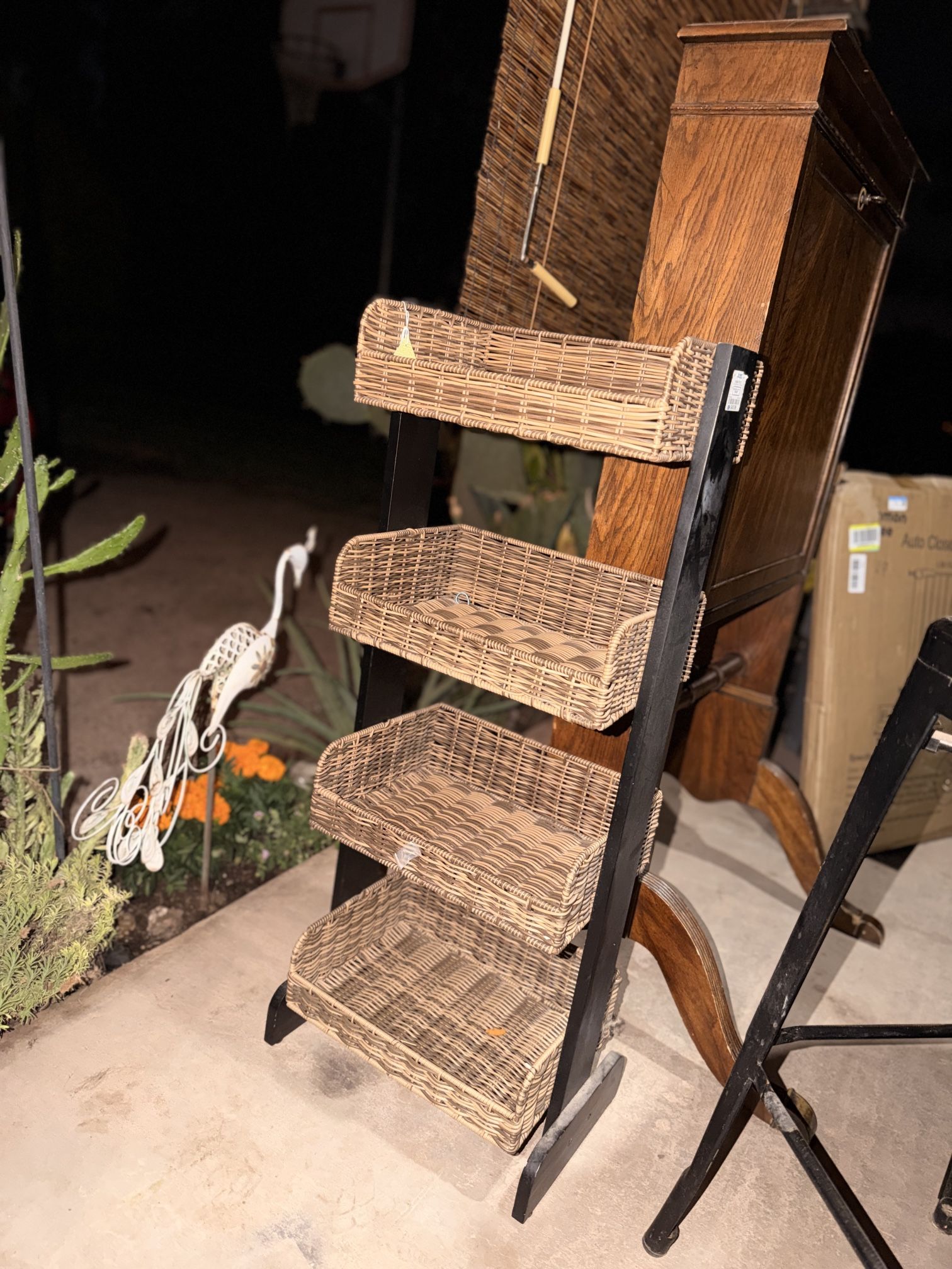 Wicker Storage For Tier Basket