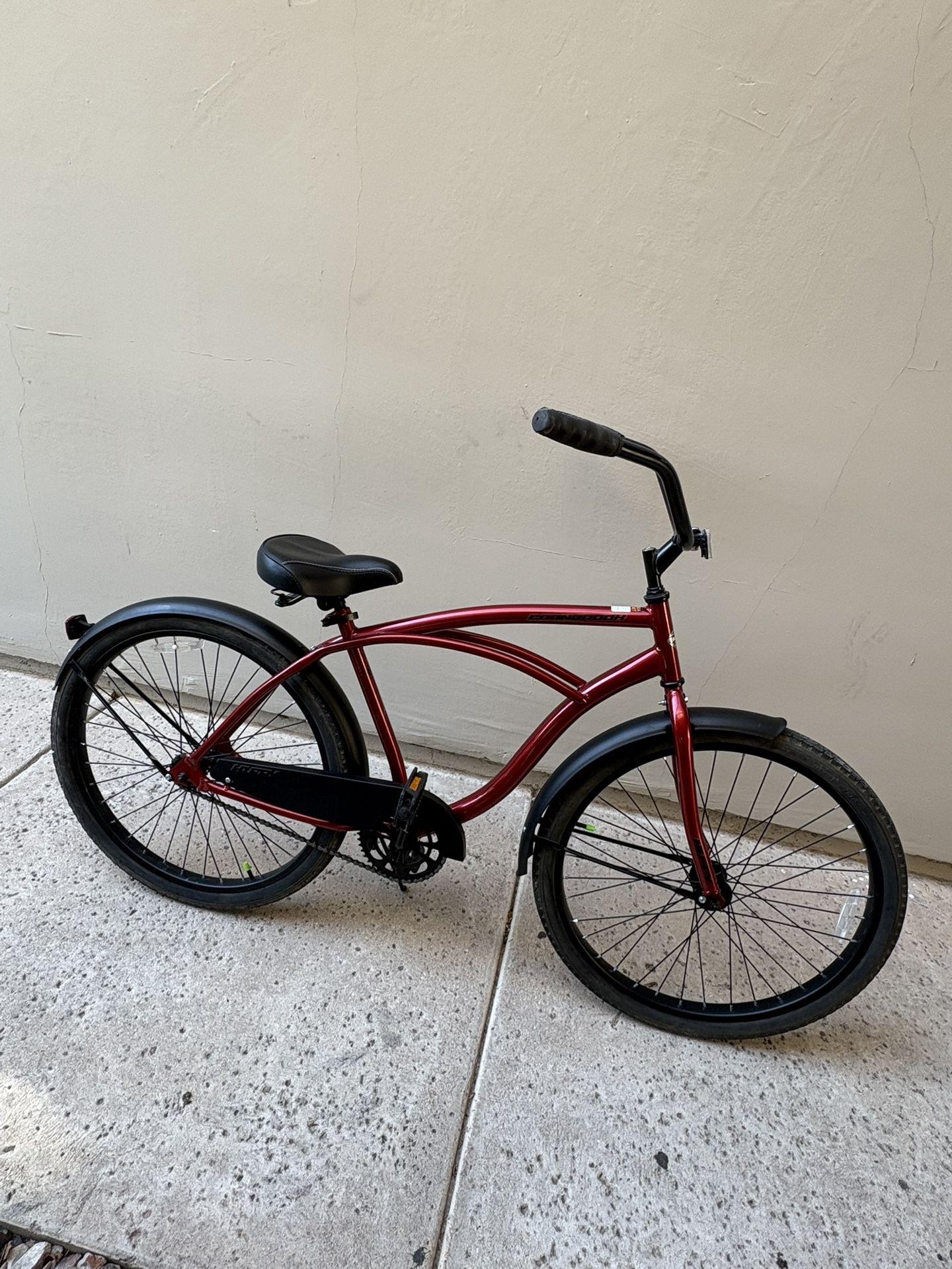 Huffy Cranbrook 26 inch Red Men’s Beach Cruiser-Ready to Ride!