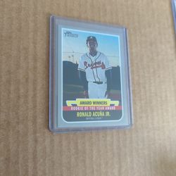 2019 Topps Heritage Ronald Acuna Jr Rookie Of The Year 