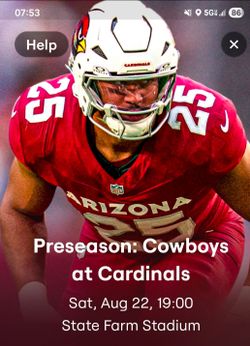 Cardinals vs Cowboys Preseason 9/22/26