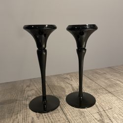 Oneida Amethyst Candle Holders