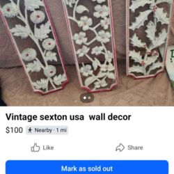 Vintage Sexton Usa Wall Decor 