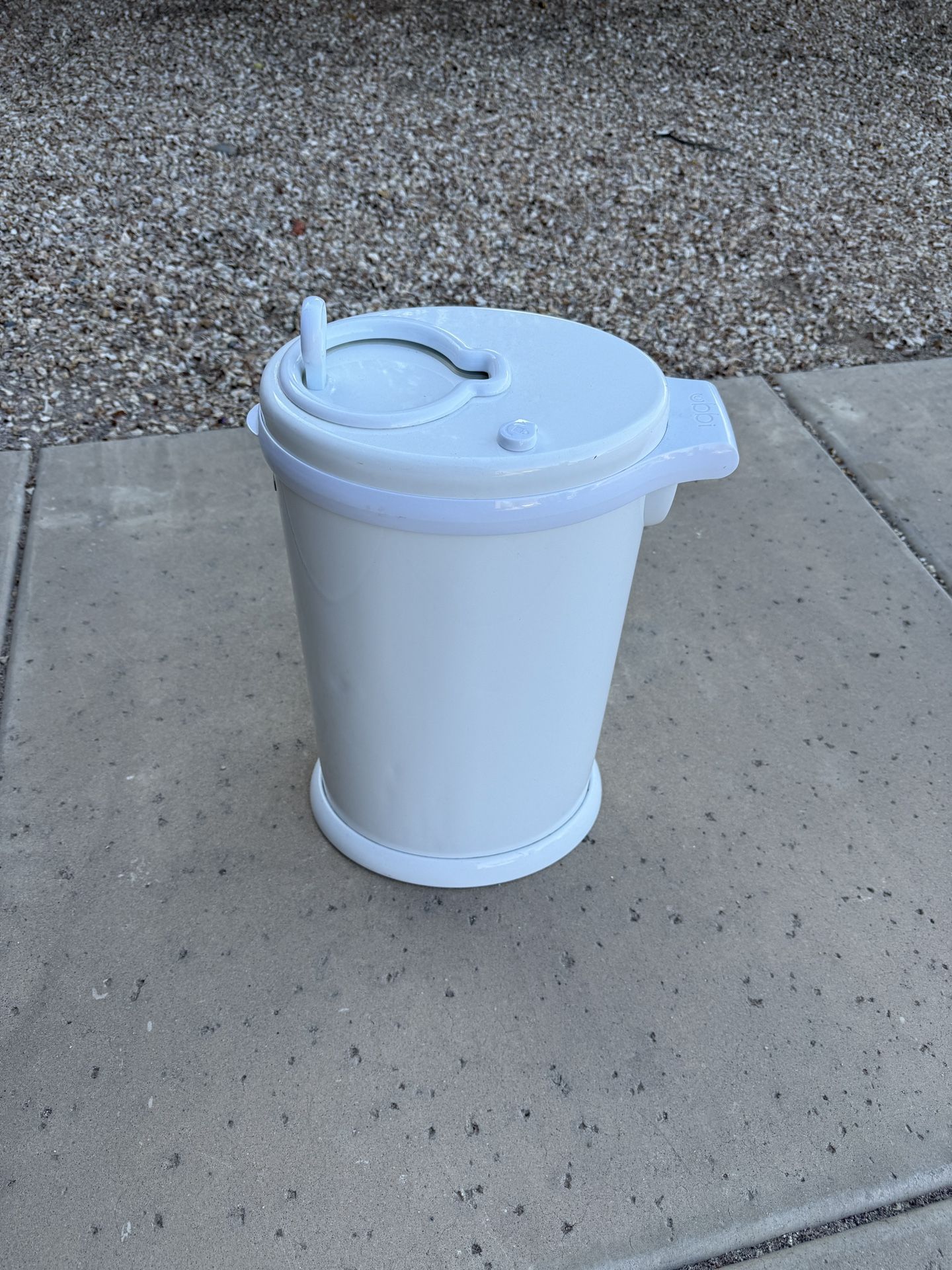 Ubbi Steel Diaper Pail, White