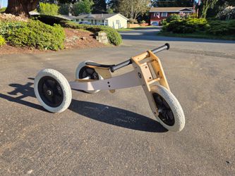 Wishbone Wooden 3 in 1 Balance Bike / Trike