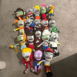 Plants vs zombies plushies