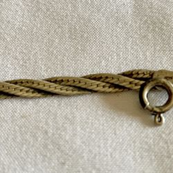 Silver 15” Braided Chain