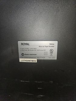 Royal shredder