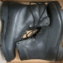 Rocky Black Leather RD1950 Work Boot Size 13