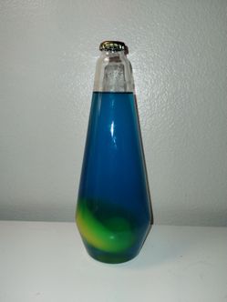 Lava Lite Replacement Globe Blue Liquid green Wax 9.5 Inch Motion Lamp Bottle