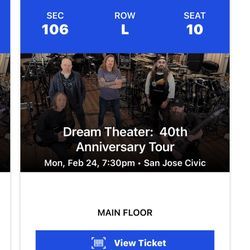 2 Dream Theater Tickets