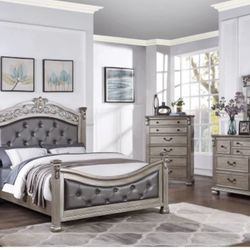 Brand New Elegant Queen Size Bedroom Set 