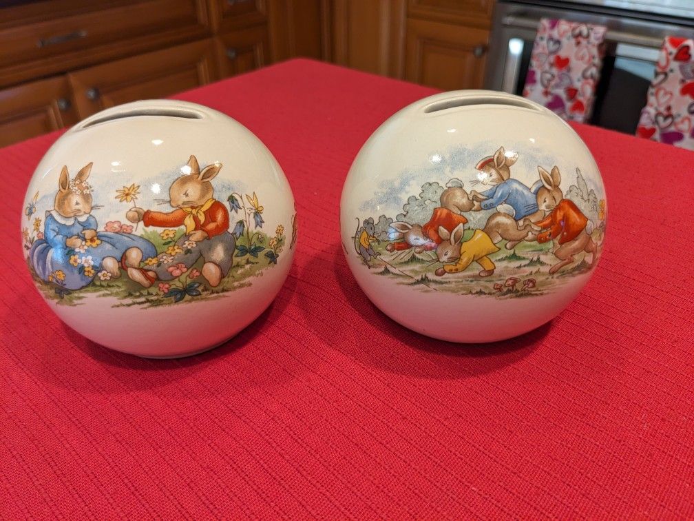 New Royal Doulton "Bunnykins" Banks "Easter"