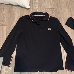 Moncler Large Men’s Long Sleeve Polo