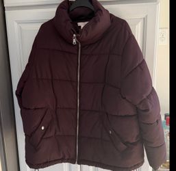 H&M Women's Puffer Jacket - Plum L