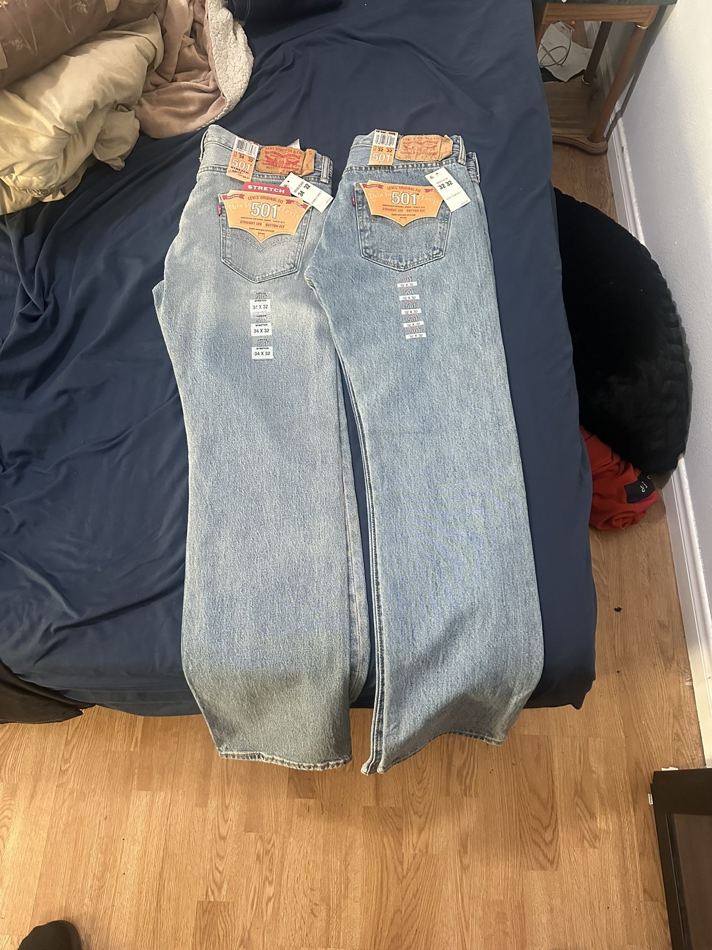 Two Pairs Of Levi 501 Jeans