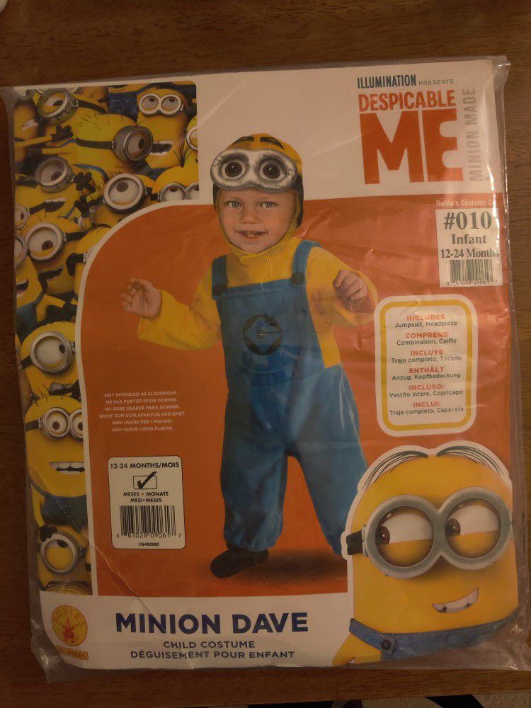 Despicable Me Halloween Costume for 12-24 Months