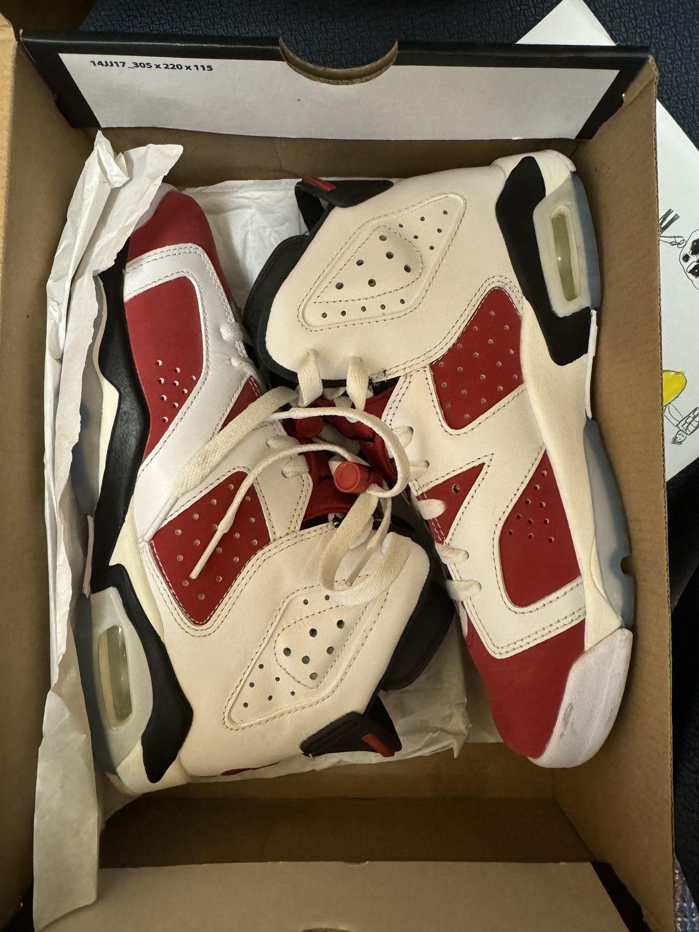 Retro 6 Carmine Size 5.5