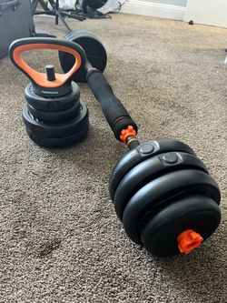 Adjustable weight bar