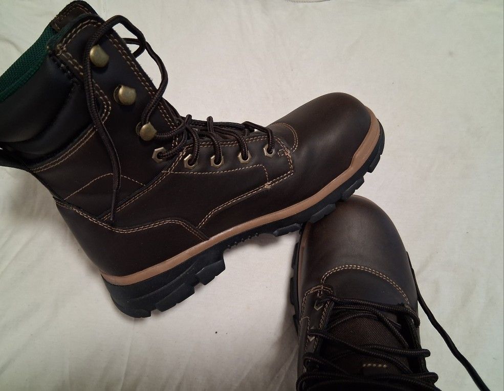 Steel Toe Leather Boots.