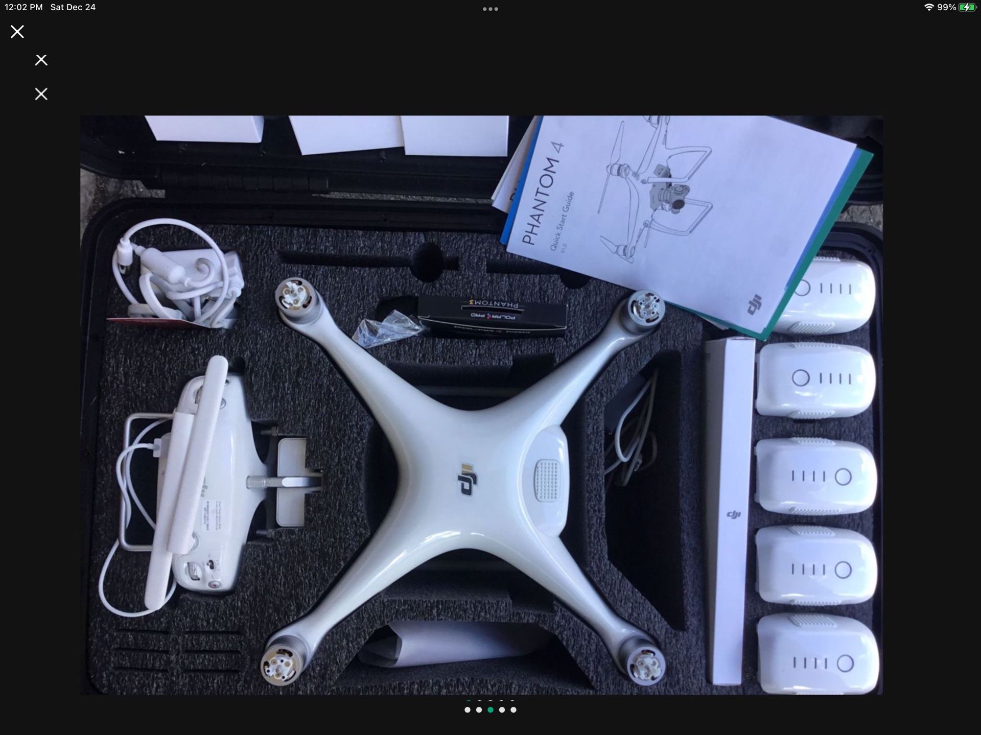 DJI Phantom 4 DRONE Professional Quadcopter with Camera and 3-Axis Gimbal - White $700 Cash Only 