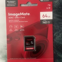 SanDisk imageMate 64GB SD card *new*