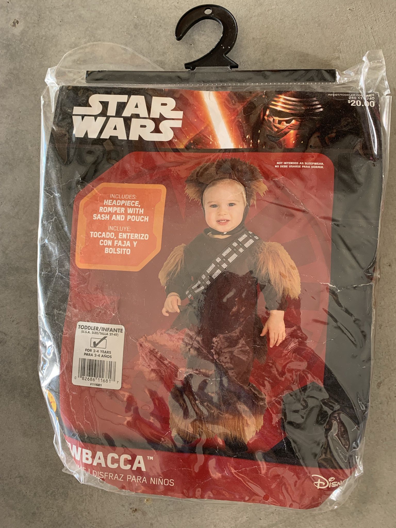 Star Wars Chewbacca costume 2t-4t