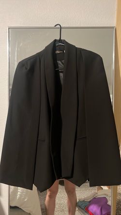 Black Blazer with Shawl Collar