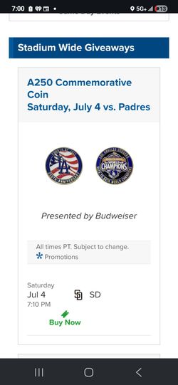 3 Dodger Tickets in loge $100ea