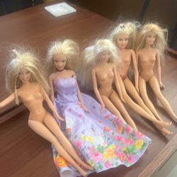 5 Barbies , Clothes, Miscellaneous 