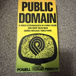 Vintage Original 1988  Powell Peralta  PUBLIC. DOMAIN VHS CASSETTE 