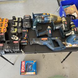 Ryobi 18v tool collection - cordless - make offer and I’ll most likely accept.