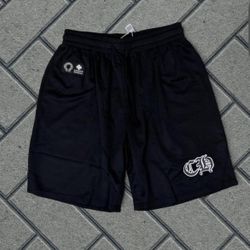 Medium Chrome Heart Shorts)) 