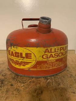 Vintage Eagle gas container