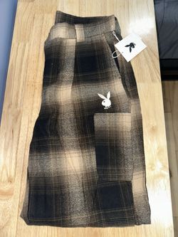 Flannel Playboy Cropped Pants