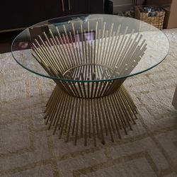 Glass Top Coffee Table 