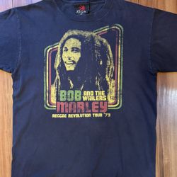Bob Marley & the Wailers Reggae Revolution Tour '79 T-Shirt MED ZION Rootswear