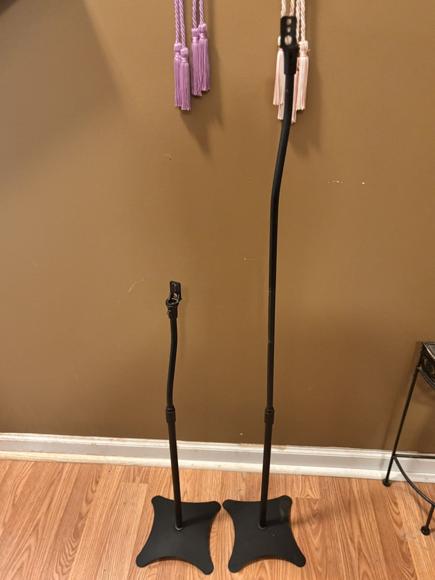 Height Adjustable Satellite Speaker  Stands